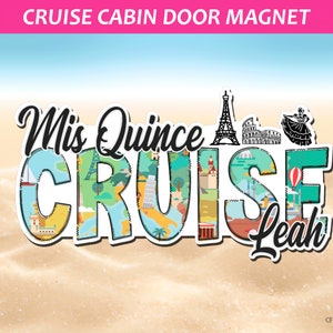 Personalized Birthday Cruise Suite Door Magnet/ Happy Birthday Door Magnet/ Cruise Magnet/ Cruise Decor, Celebration Cruise Magnet, Europe