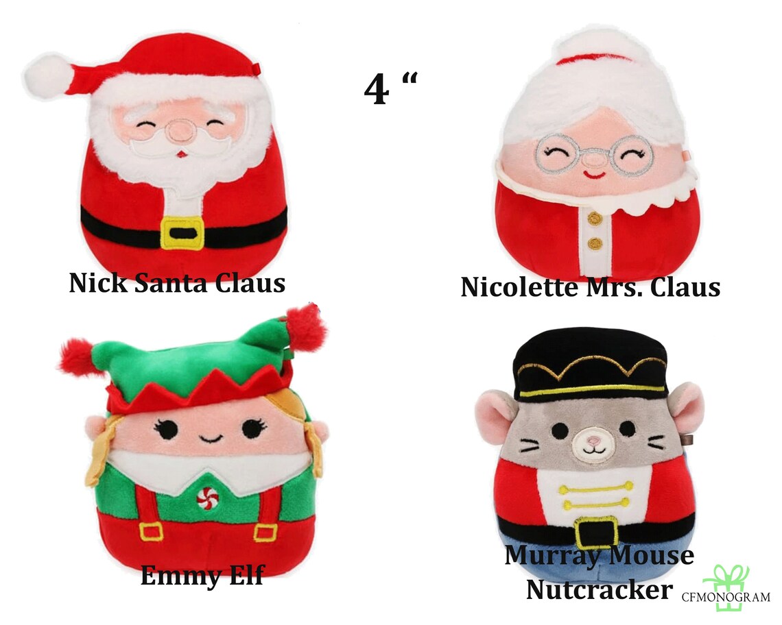 Squishmallow Christmas Gnome 4.5 Inch Squishable Plush Etsy