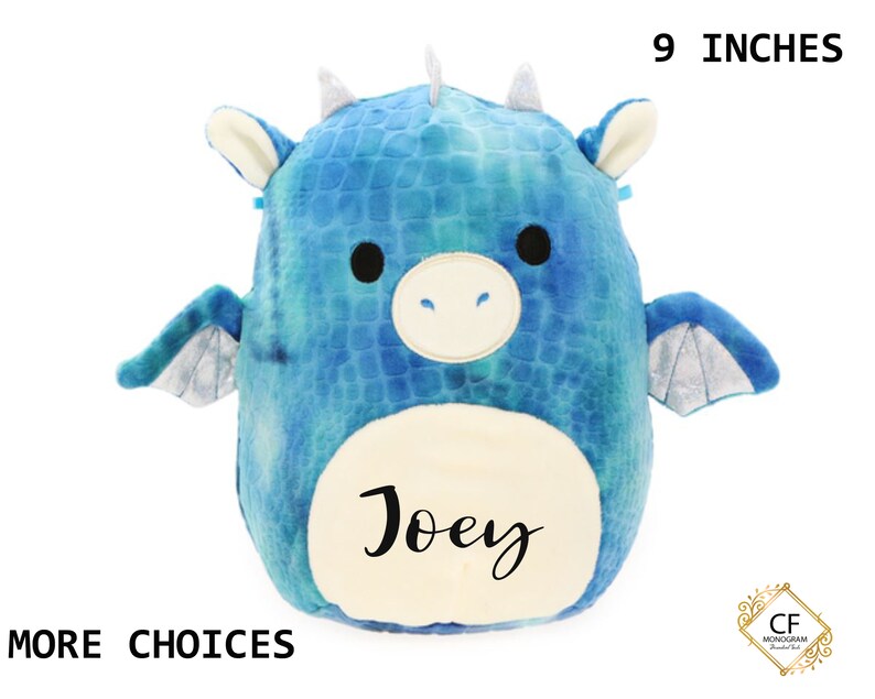 Squishmallow Blue Dragon Plush Personalized Dragon Dragon | Etsy