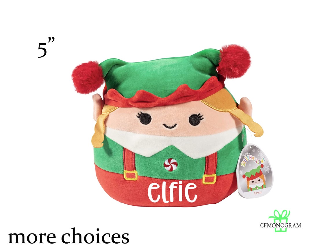Squishmallow Christmas Emmy Elf 4.5, Custom Squishmallow, Christmas