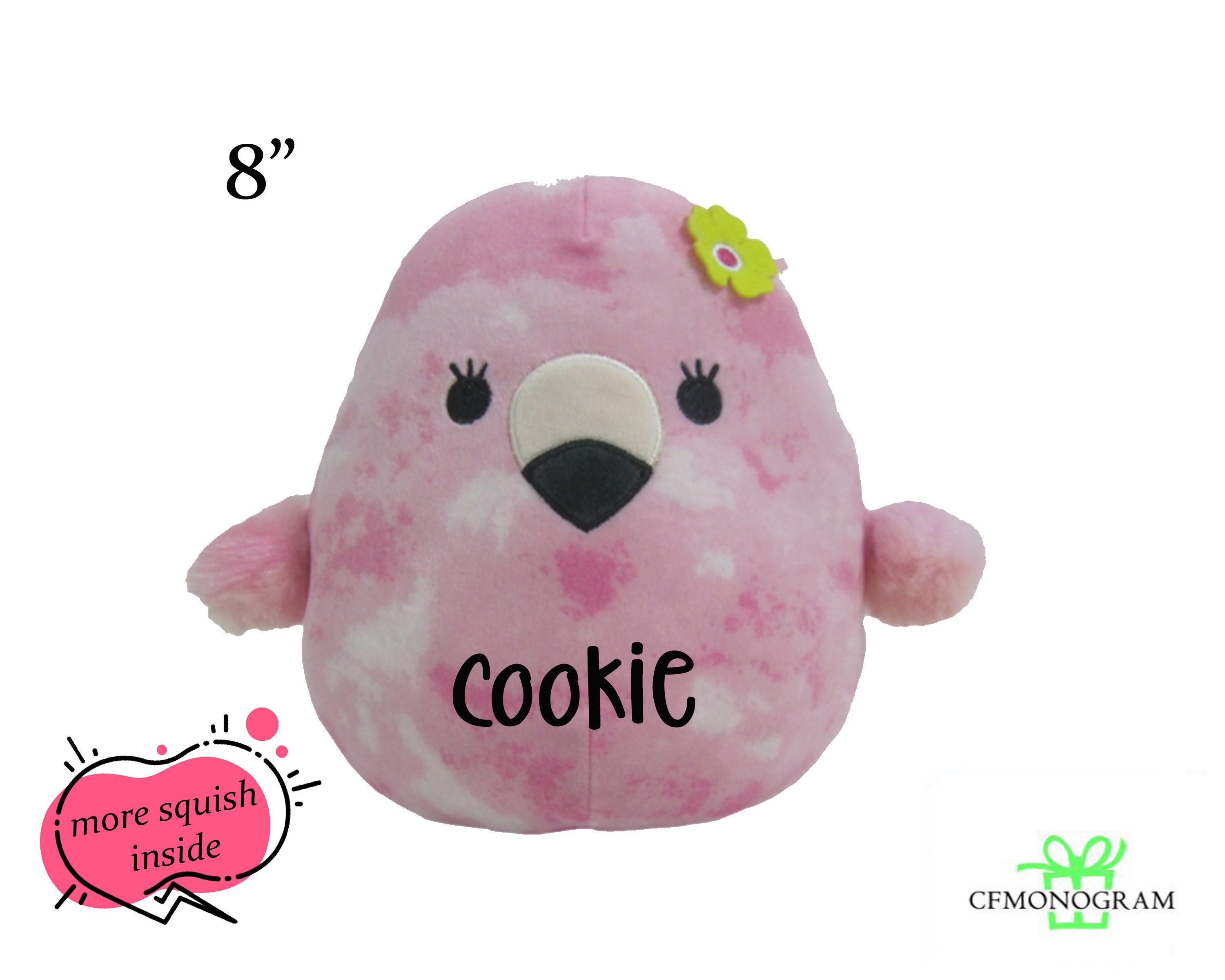 Squishmallows Squish-Doos, 14 Cookie The Flamingo Plush Squishy Pet 