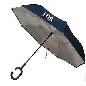 Custom Umbrella, Grey umbrella, Personalized Umbrella, Mens monogram umbrella, personalized gift, teacher gift, employee gift