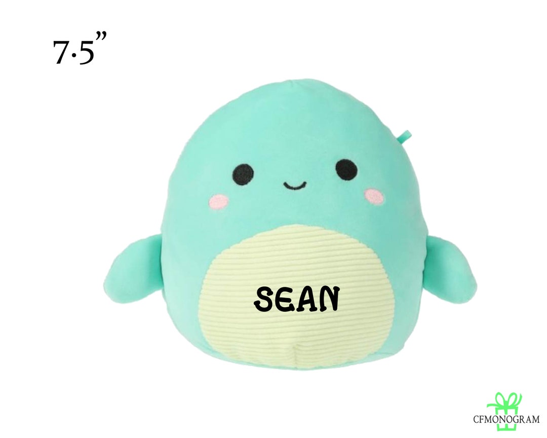 Squishmallow Nessie Sea Dino 7.5 Green Dinosaur, Personalized Custom