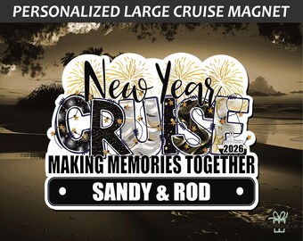 Personalized New Year Cruise 2026 Door Magnet Decoration