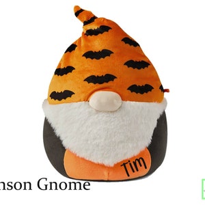Personalized Squishmallow Tenson Gnome 9 inch, Custom Squishmallow, Halloween Gift, Personalized Stuffed Animal, Custom
