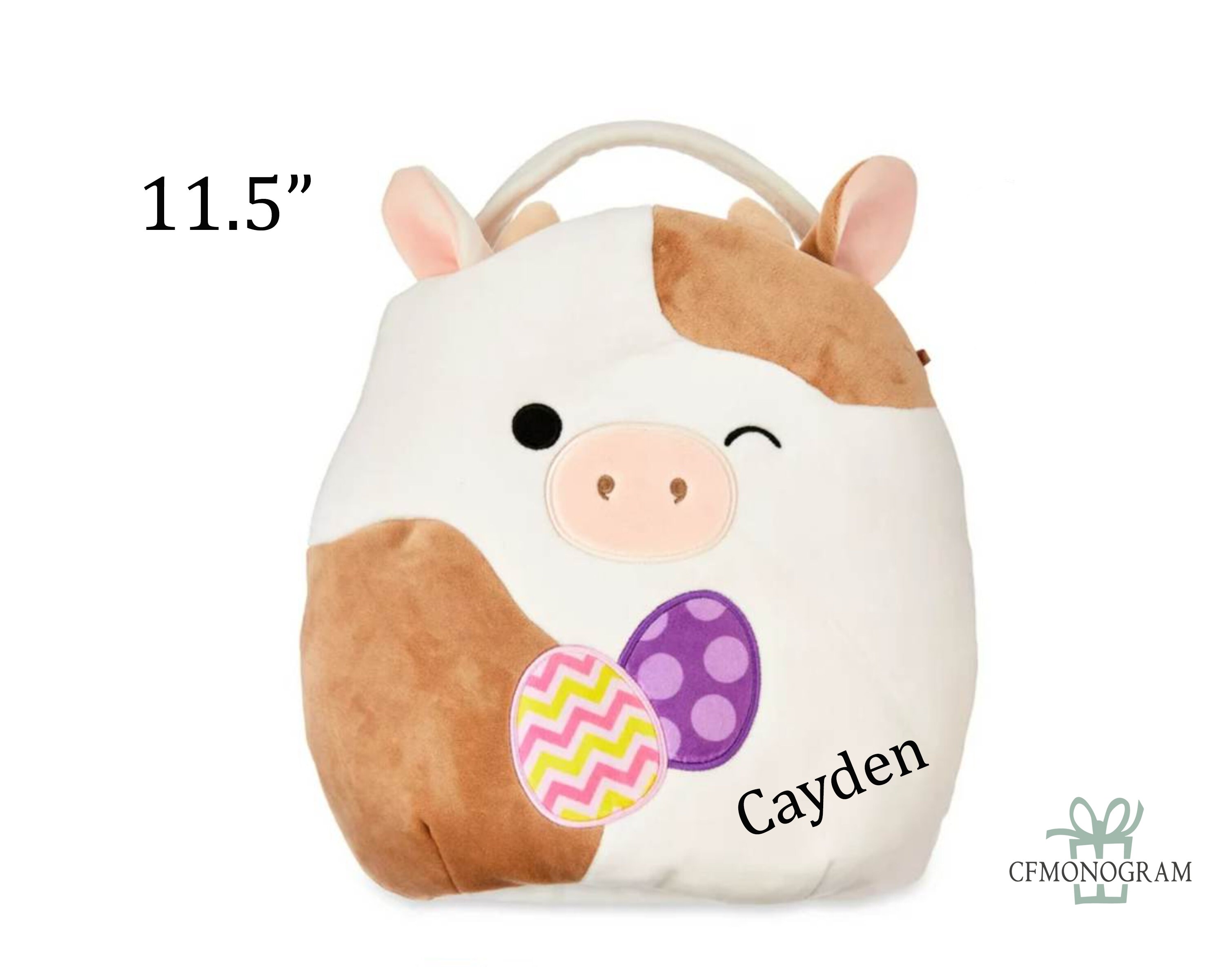 Official Kellytoy Squishmallows 12 inch Calynda the Strawberry Cow Plush  Animal Toy Figure