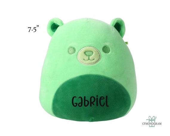 Personalized Squishmallow Gobo Gummy Bear 7.5 Inch, Green Gummy