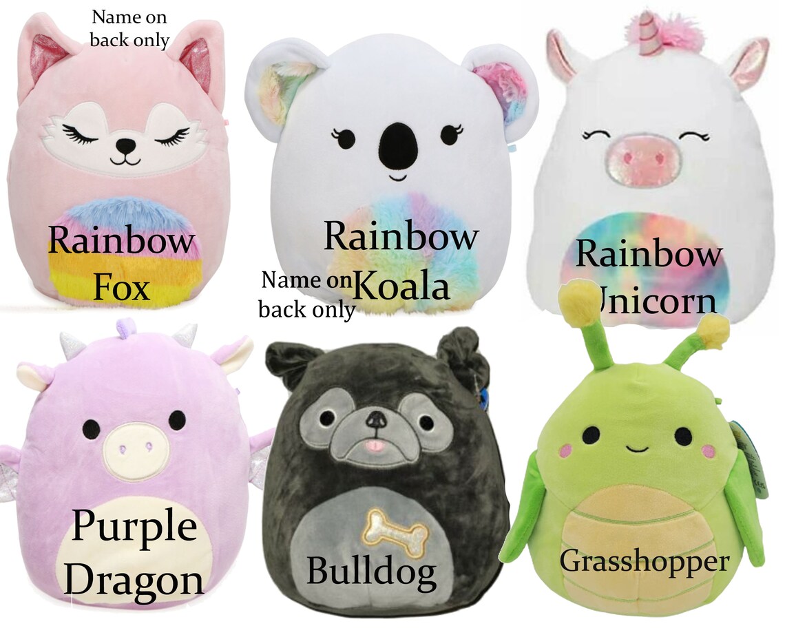 Personalized Squishmallow Pug 9 inch Squishable plush | Etsy