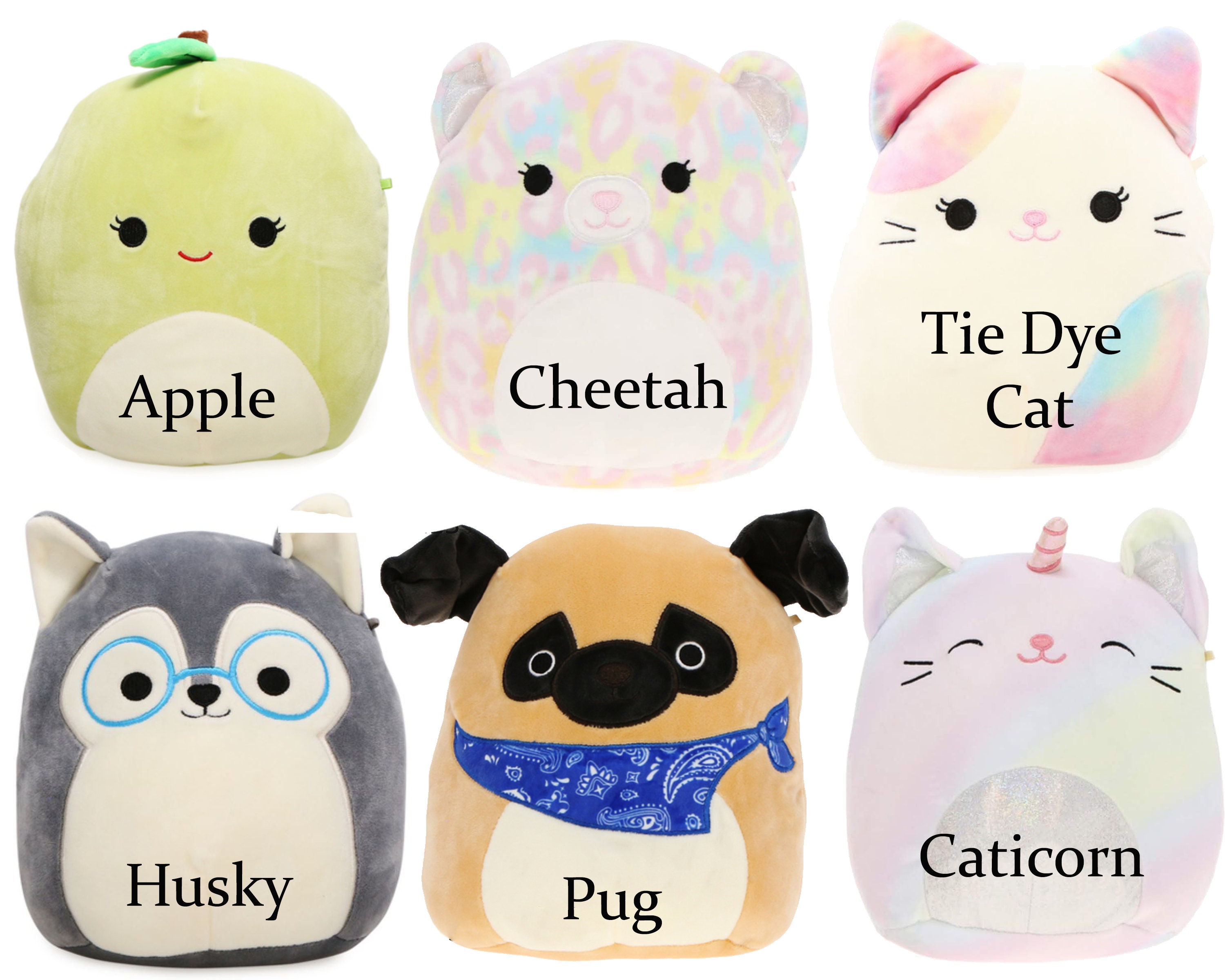 Personalisierte Squishmallow Blue Fox Keith 9 Zoll squishable Etsy