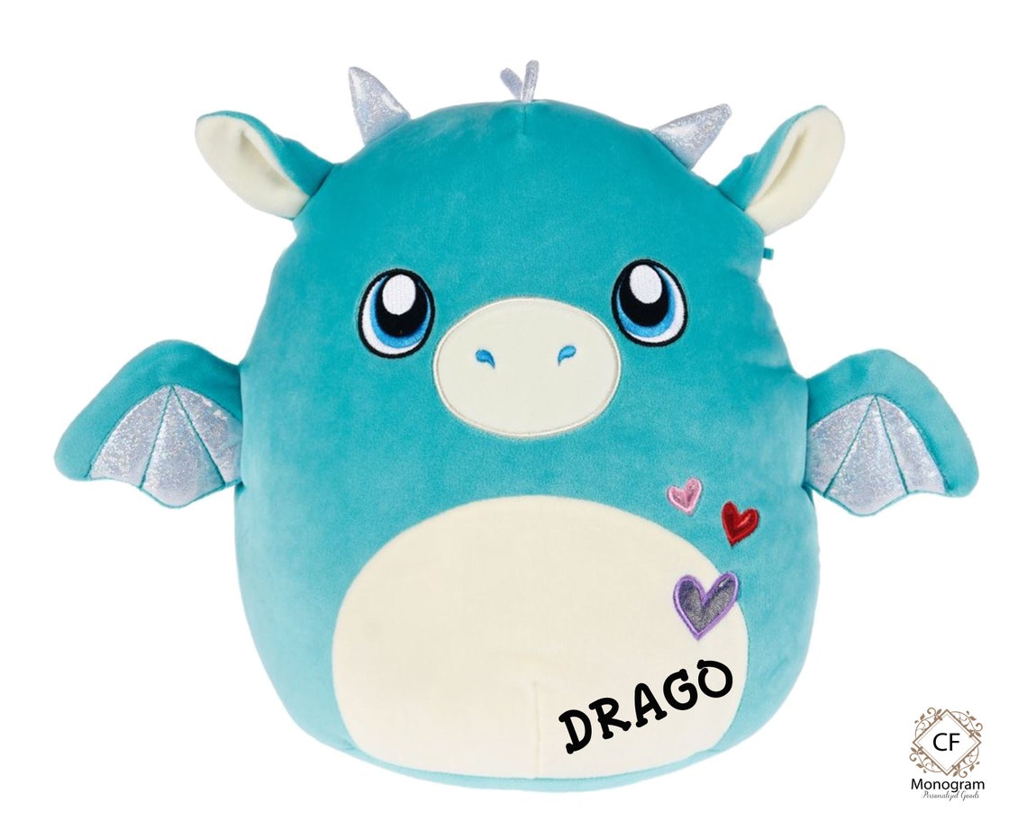 Personalized Squishmallow Blue Dragon 12 inch Squishable | Etsy
