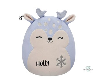 Personalized Squishmallow Farryn Fawn 8 inch, Holiday Christmas Custom Squishmallow, Birthday Gift,Personalized Stuffed Animal