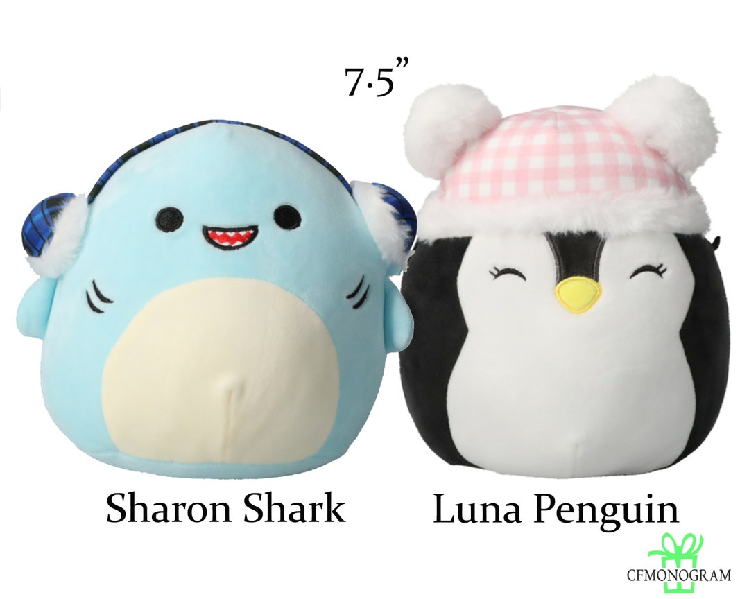 Squishmallow Christmas 7.5 Holiday Sharon Shark Luna Etsy