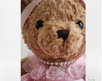 Personalized Quinceañera Teddy Bear, 15" Couture Keepsake
