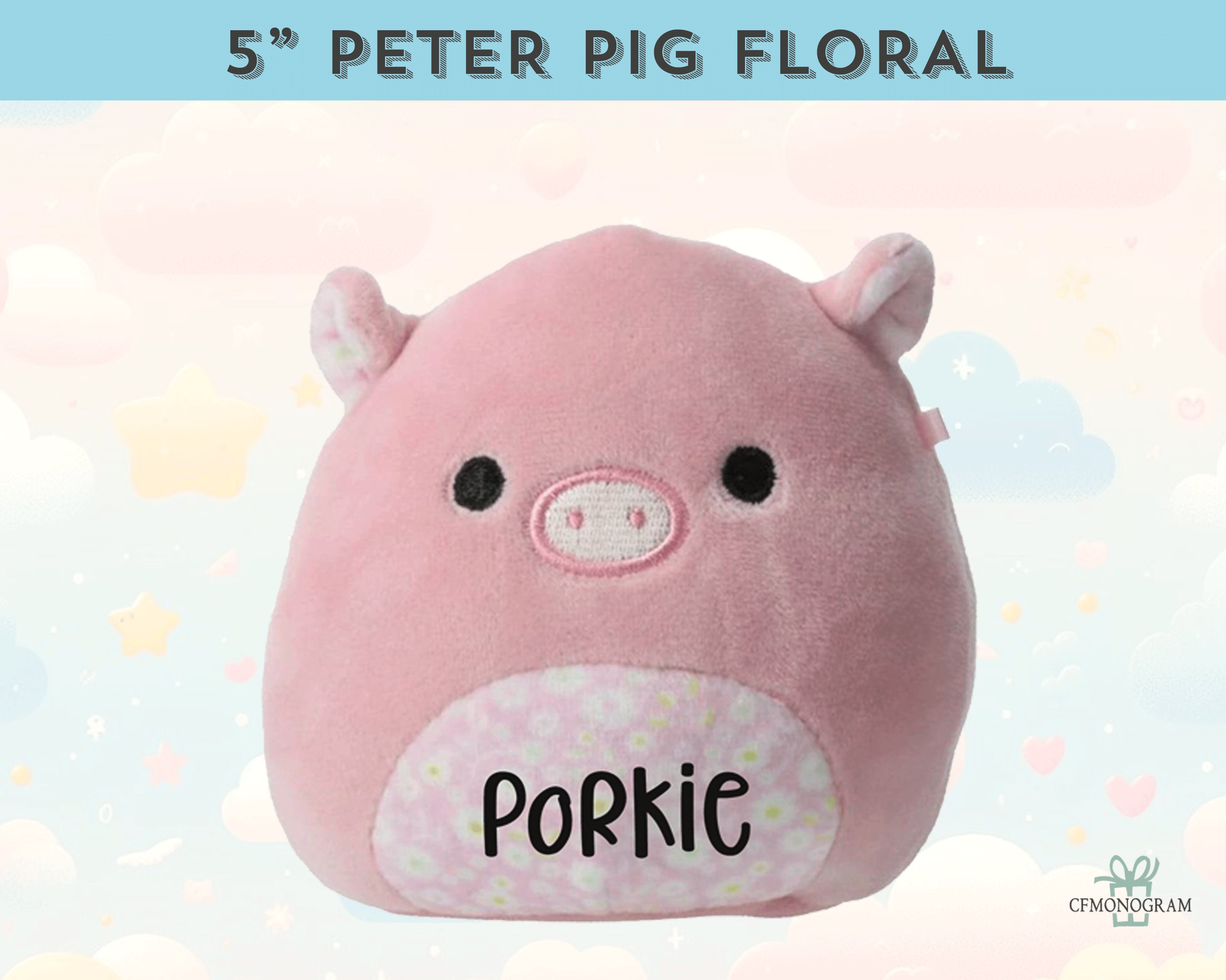 Personalized Squishmallow Peter Pig 5 Personalized Squishmallow Peter Pig 5