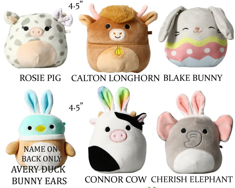 Personalized Squishmallow Patty Cow 5 Pink Purple Cow Etsy