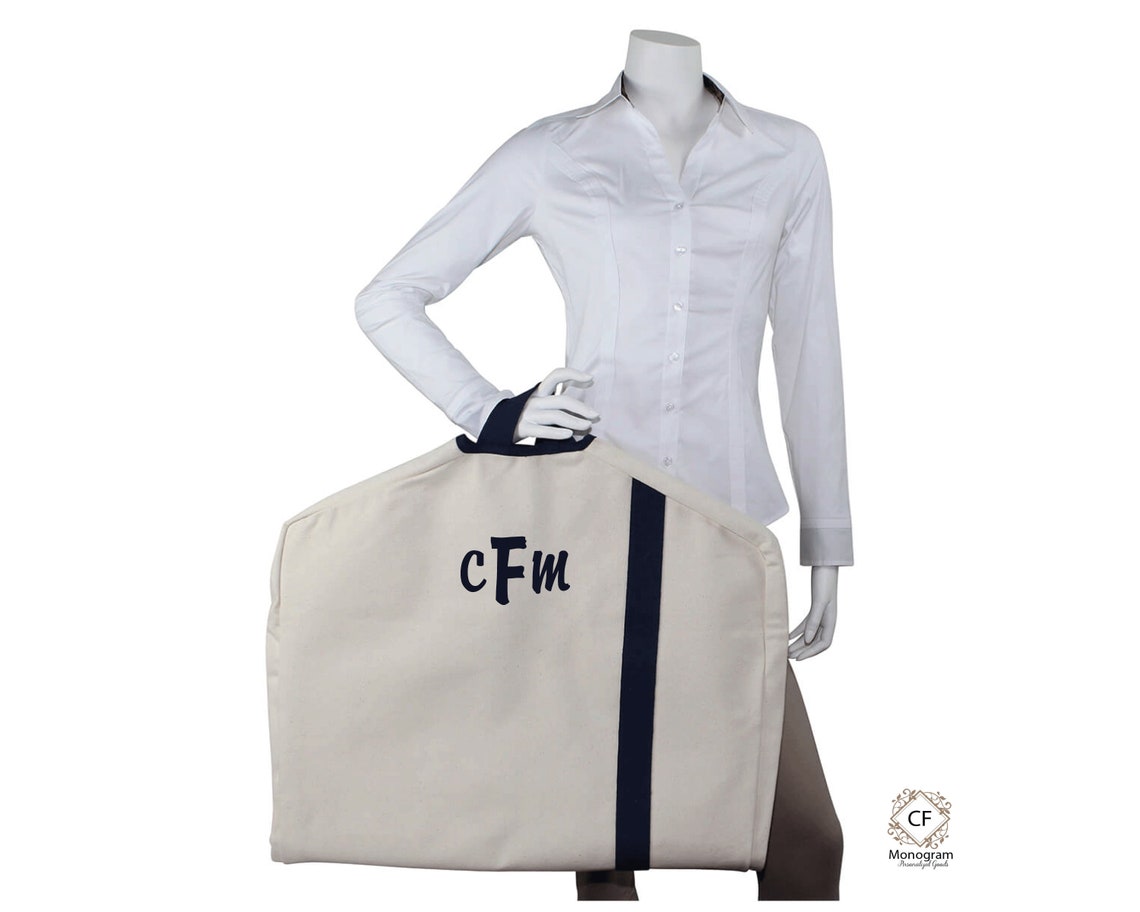 Garment Bag Personalized for Men and Women With Monogram Suit Etsy