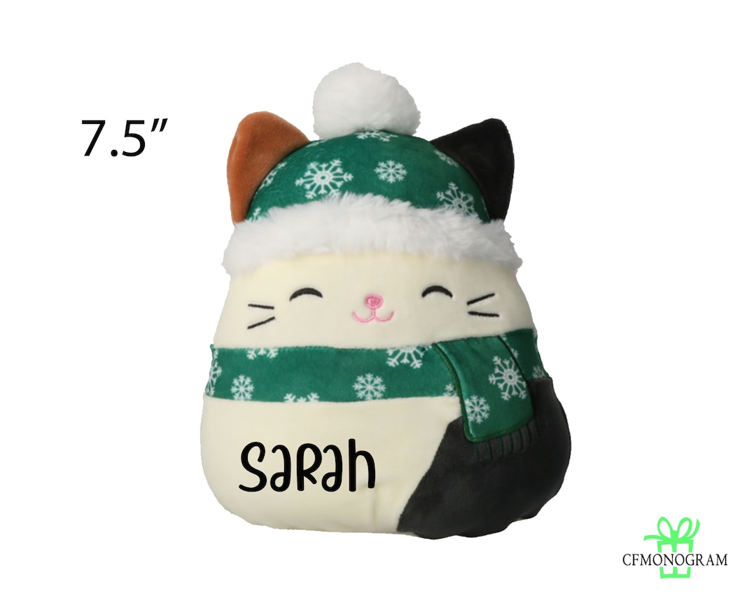 Squishmallow Cam Cat W Scarf Calico Cat 7.5 Personalized Squishmallow Plush, Custom Squishmallow
