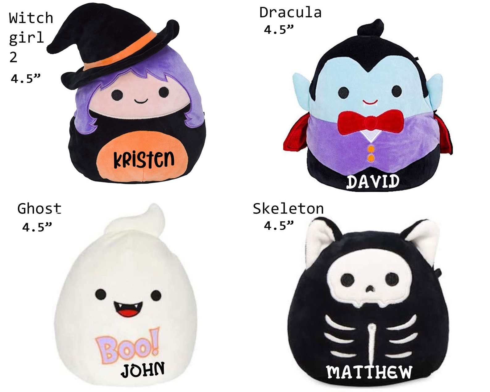 Squishmallow Halloween Candy corn bat 4.5 inch Squishable | Etsy