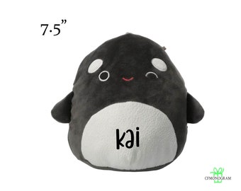 Personalized Squishmallow Kai Orca 7.5" Killer Whale, Custom Squishmallow, Birthday Gift, Personalized Stuffed Animal, Custom Plush