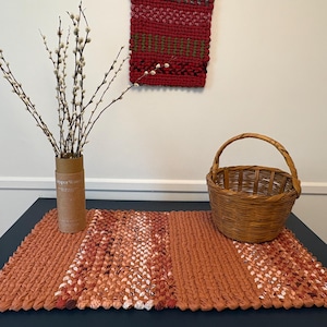 Handwoven Table or Floor Runner Rag Rug