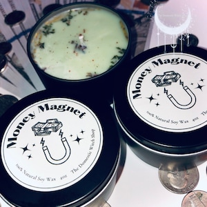 Money Magnet Spell Candle 4oz