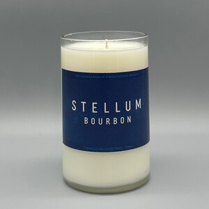 Stellum Bourbon Handmade Candle- Repurposed Bottle