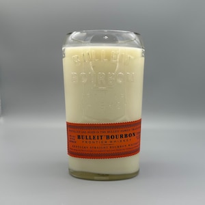 Bulleit Bourbon Handmade Candle- Repurposed Bottle