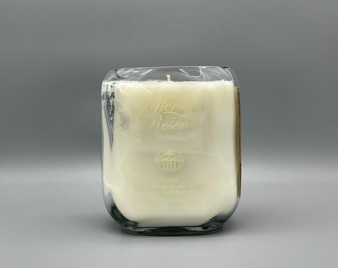 Jefferson’s Reserve Bourbon Whiskey Handmade Candle - Bouteille réutilisée