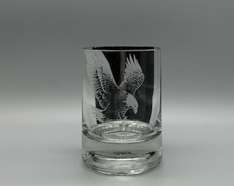 Eagle Rare Whiskey Rocks Glass- Repurposed Bottle
