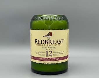 Redbreast Irish Whiskey Handmade Candle- Repurposed Bottle