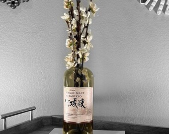Nikka Single Malt Whisky Handmade Vase- Repurposed Bottle