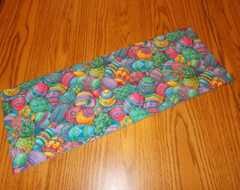 Multi-colored decorated Easter eggs handmade toilet tank topper- approx. 7.5" X 20"