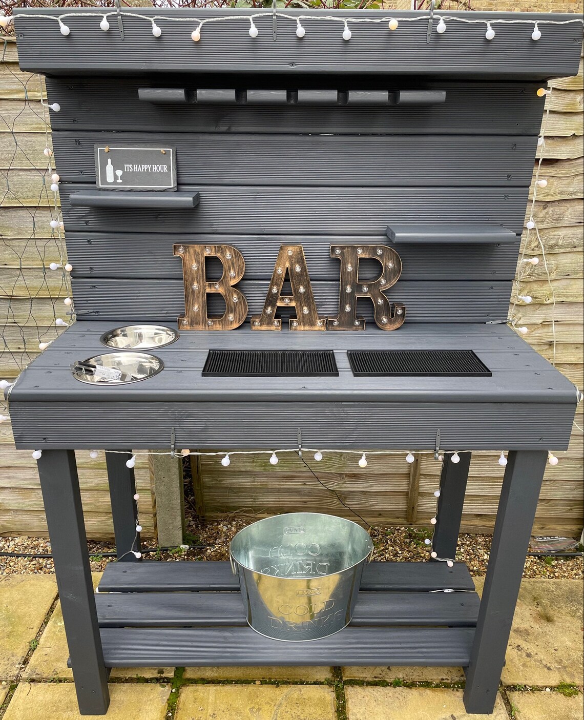 Outdoor drinks bar/ drink server/ bar/ bar area with wine Etsy