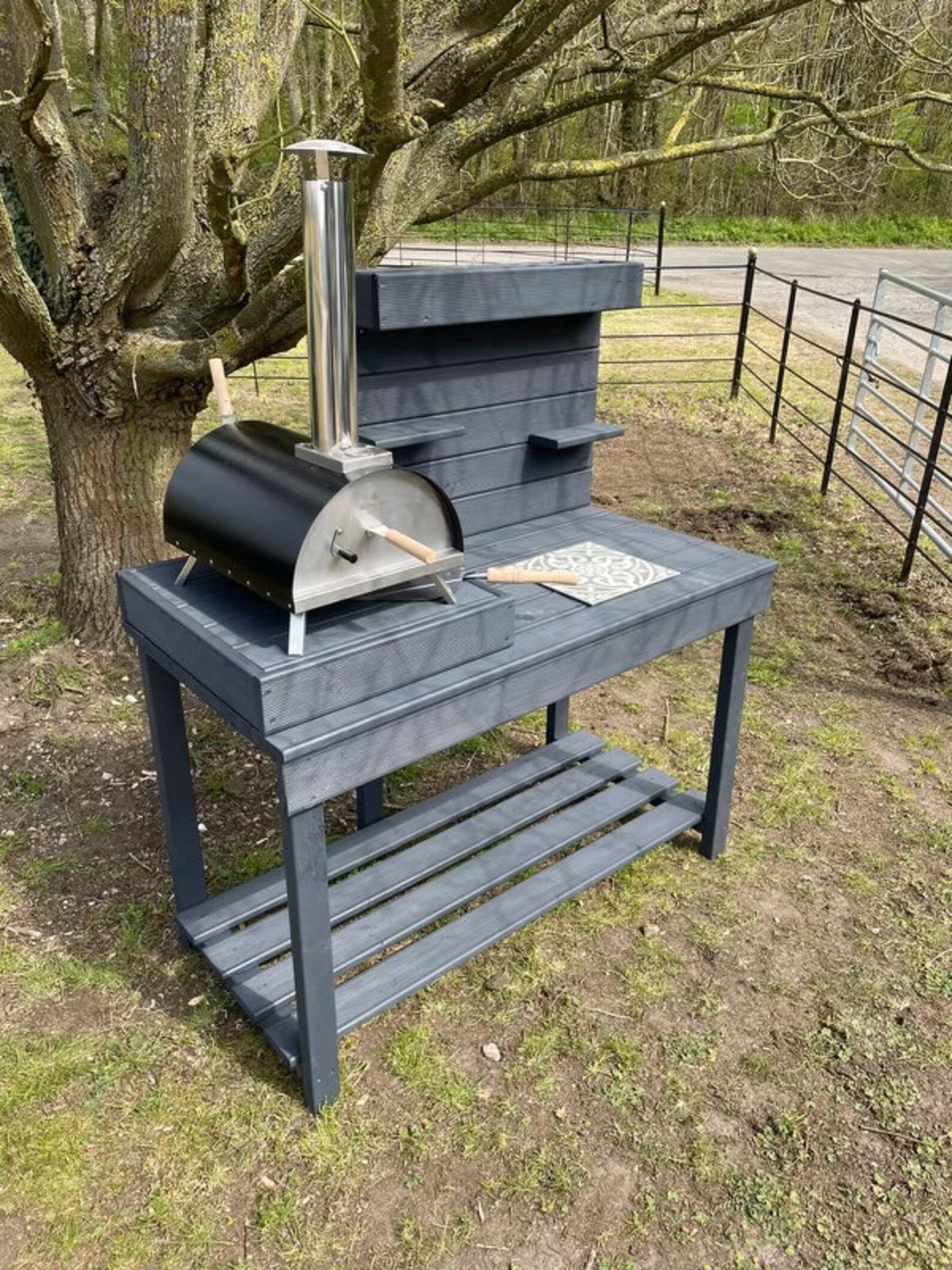 Outdoor Pizza Oven Table/ Pizza Oven Stand/ Outdoor Kitchen/ Etsy UK