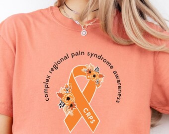 CRPS Bewusstseins-Shirt, CRPS Shirt, komplexes regionales Schmerzsyndrom, CRPS Support TShirt, Chronisches Schmerzbewusstsein T-Shirt, Comfort Farben Shirt