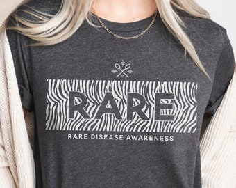 Rare Disease Awareness Shirt, RARE Shirt, Rare Chronic Illness Shirt, Medical Zebra, Rare Disease Day Shirt, Zebra Rare Shirt, Support Shirt