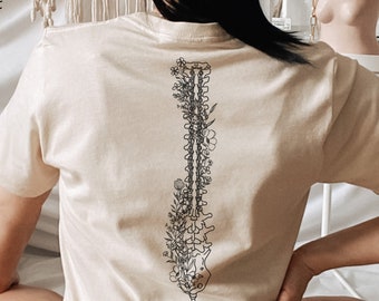 Floral Spinal Fusion Shirt, Spinal Fusion Surgery T-Shirt, Scoliosis Shirt, Spine Fusion TShirt, Scoliosis Surgery Shirt, Spinal Instability