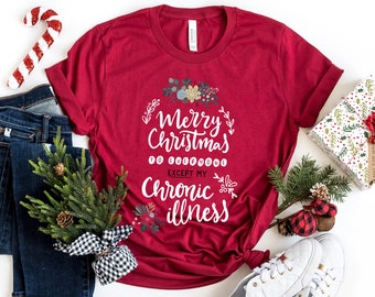 Chronic Illness Christmas Shirt, Funny Chronic Illness Shirt, Spoonie Holiday Gift, Santa's Favorite Spoonie, Spoonie Shirt, Chronic Pain