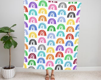 Regenbogen Bewusstseinsdecke, Decke für chronische Krankheiten, Bewusstseinsband, Spoonie-Decke, Spoonie-Geschenk, Decke für chronische Schmerzen, Decke werfen