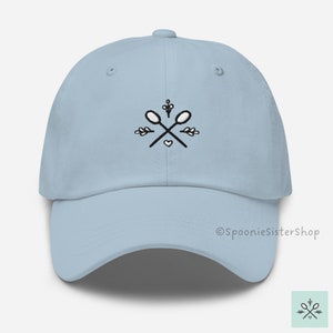 Spoonie Hut, Spoonie Logo Baseballmütze, gestickte Spoonie Baseballmütze, Geschenk für chronische Krankheiten für Erwachsene, Geschenk für chronische Schmerzen, Spoonie Geschenk