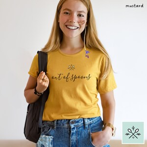 Out of Spoons Shirt, Spoonie Shirt, Out of Spoons TShirt, Chronic Illness Shirt, Spoon Theory Shirt, Rare Disease Shirt, Funny Spoonie Gift