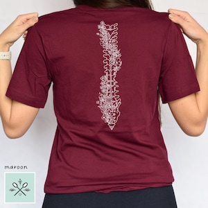 Floral Spine Shirt, Spine Anatomy Shirt, Spine TShirt, Flower Spine T-Shirt, Spine Surgery Shirt, Arthritis Shirt, Ankylosing Spondylitis