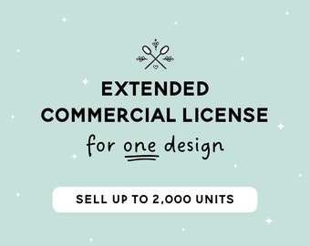 Spoonie Sister Shop Extended Commercial License for ONE Single Graphic