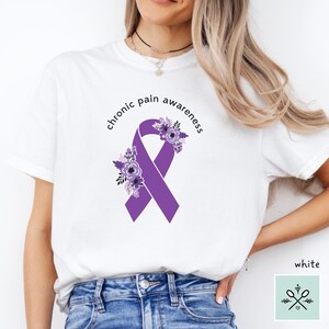 Chronic Pain Awareness Shirt, Chronic Pain Shirt, Chronic Pain Warrior TShirt, Floral Orange Awareness Ribbon T-Shirt, Comfort Colors Shirt