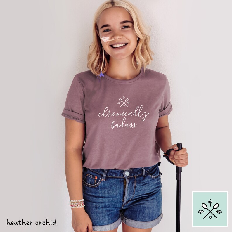 Chronically Badass Shirt, Chronic Badass TShirt, Chronic Illness Shirt, Funny Chronic Illness Gift, Chronic Pain Shirt, Chronic Pain Gift