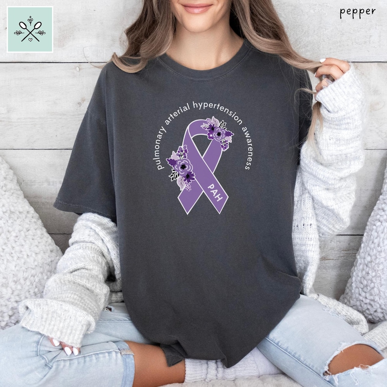 Pulmonary Arterial Hypertension Shirt, PAH Awareness Shirt, PAH Shirt ...