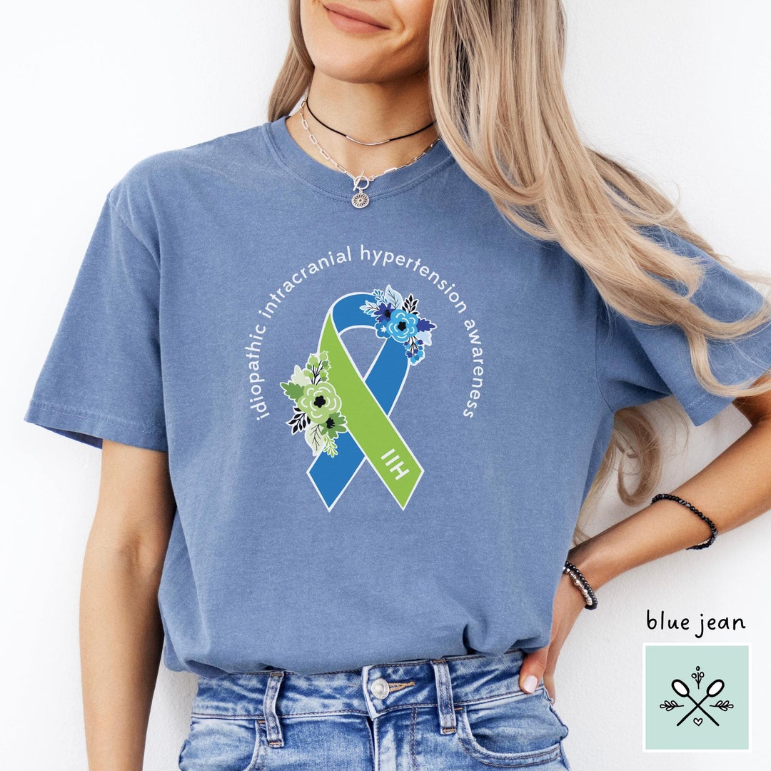 Iih Ribbon Color Idiopathic Intracranial Hypertension Shirt, IIH Awareness Shirt, IIH ...