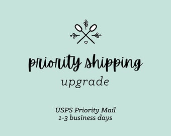 Priority Shipping Add-On: 1-3 Business Day Shipping