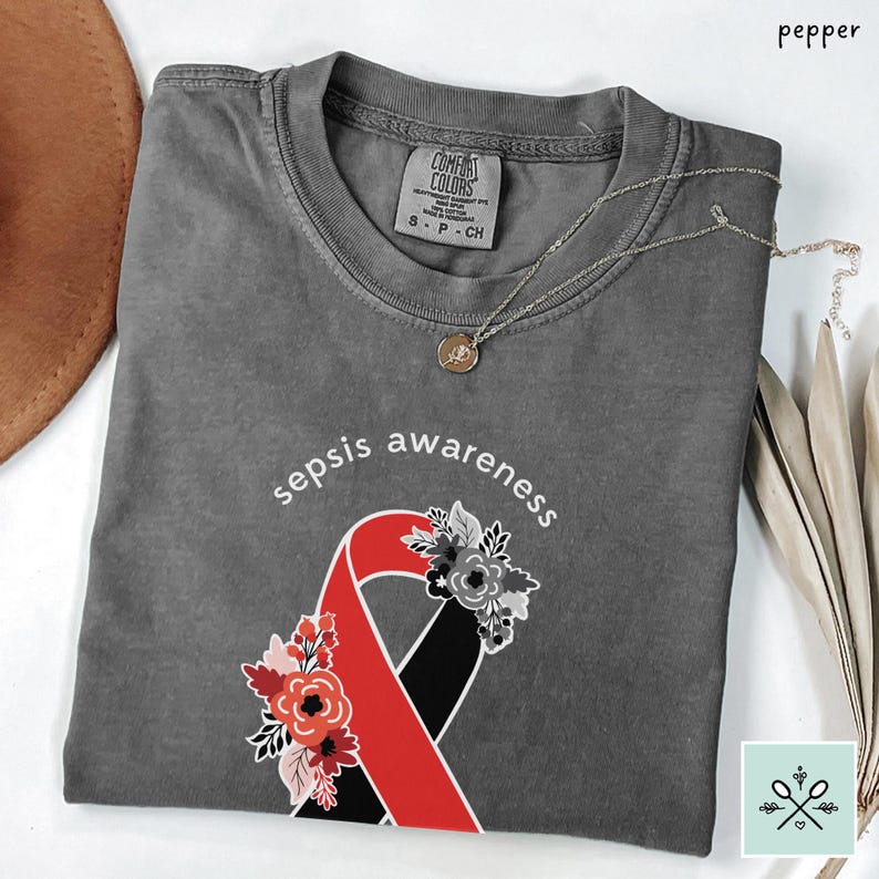 Sepsis Ribbon Color Sepsis Awareness Shirt, Sepsis Shirt, Sepsis Awareness Ribbon Tshirt ...