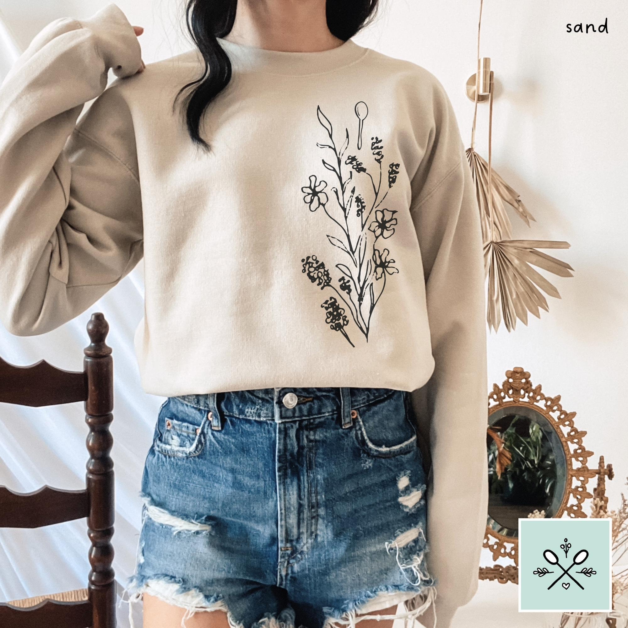 Floral Spoonie Sweatshirt, Flower Spoonie Sweater, Chronic Illness, Spoon Theory Sweater, Chronic Illness Gift, Chronic Pain Sweatshirt